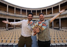 Jorge Jiménez y Alejandro Sánchez, este jueves en la Alhambra.