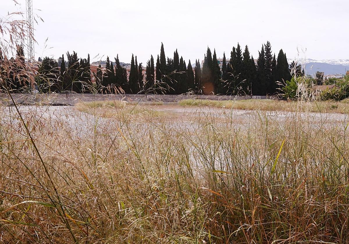 Parcela situada al otro lado de las vías del metro, junto a Fuentenueva.