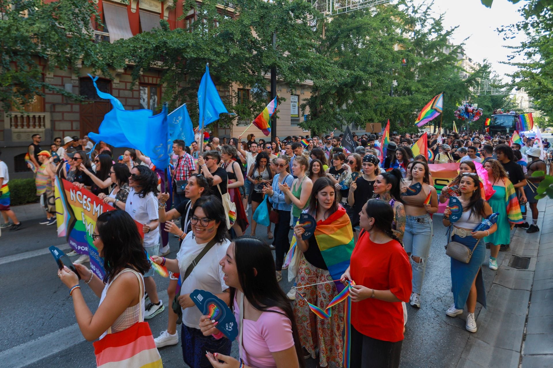 Las imágenes de la manifestación del Orgullo en Granada