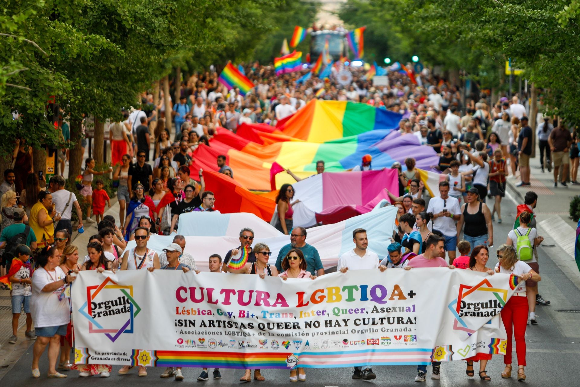 Las imágenes de la manifestación del Orgullo en Granada
