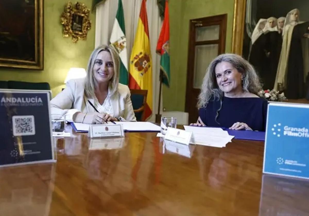 Firma del acuerdo para la incorporación de Granada a la Red de Ciudades de Cine de Andalucía