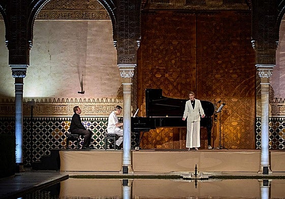 Un momento de la actuación de Radvanovsky ayer en Arrayanes.