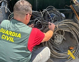 Detenido el autor del robo de más de 200 kilos de cobre sustraído en invernaderos del levante almeriense