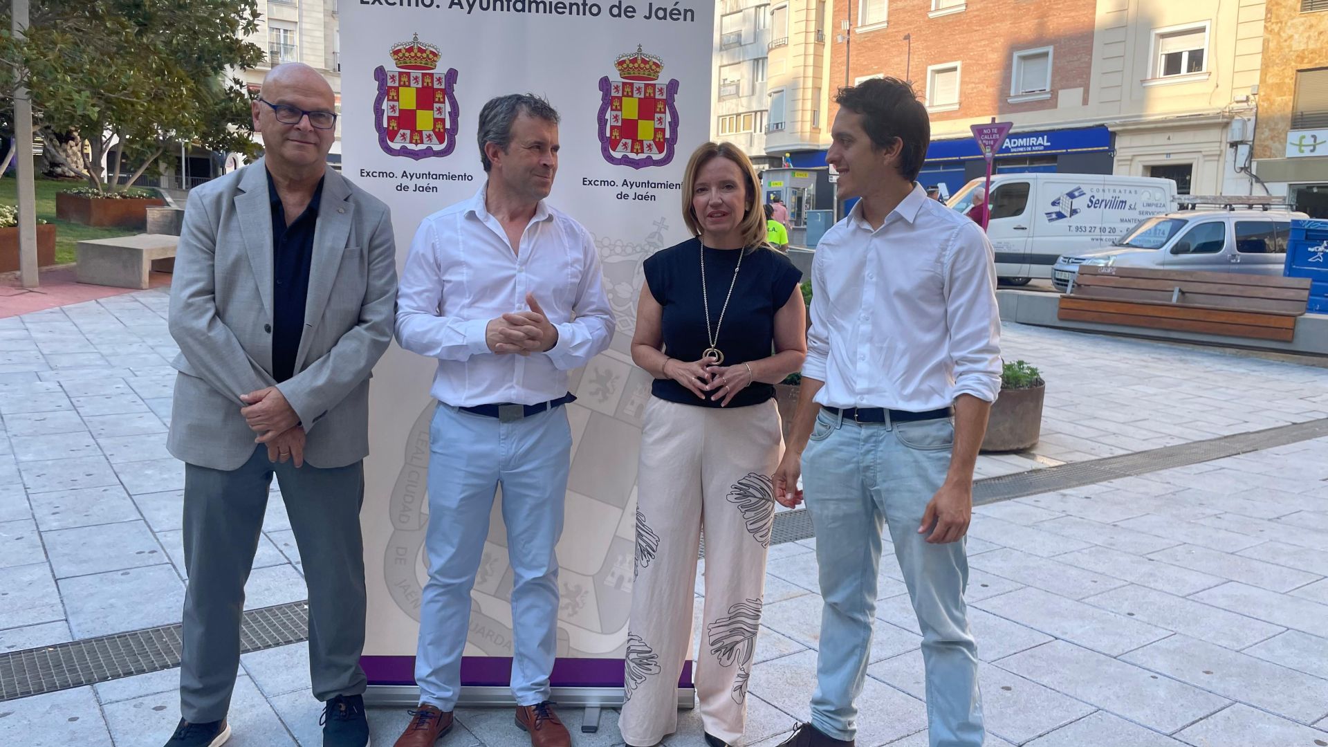 Manuel Fernández, Julio Millán, María del Carmen Angulo y Luis García.