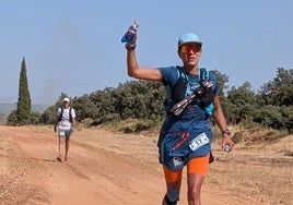 Silke Leikhein, en el recorrido del aeródromo de la Mesa de Fornes.