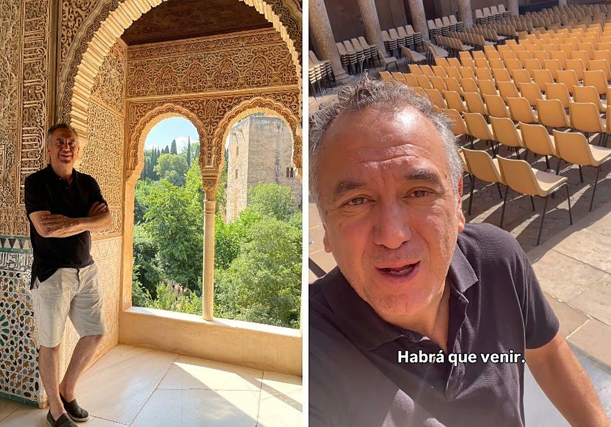 El conocido presentador del tiempo Roberto Brasero visita por sorpresa Granada.