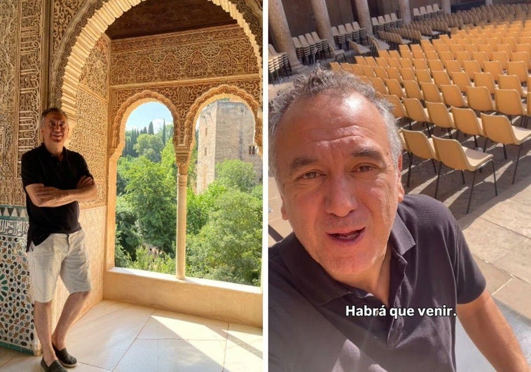 El conocido presentador del tiempo Roberto Brasero visita por sorpresa Granada: «A la sombra hay que estar»