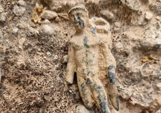 Dios Mercurio de bronce hallado en Espeluy.