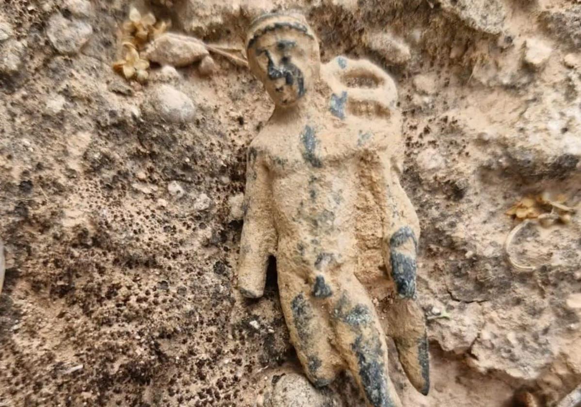 Dios Mercurio de bronce hallado en Espeluy.
