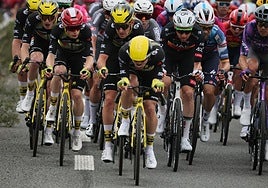 El pelotón, durante la etapa inicial del Tour de Francia.