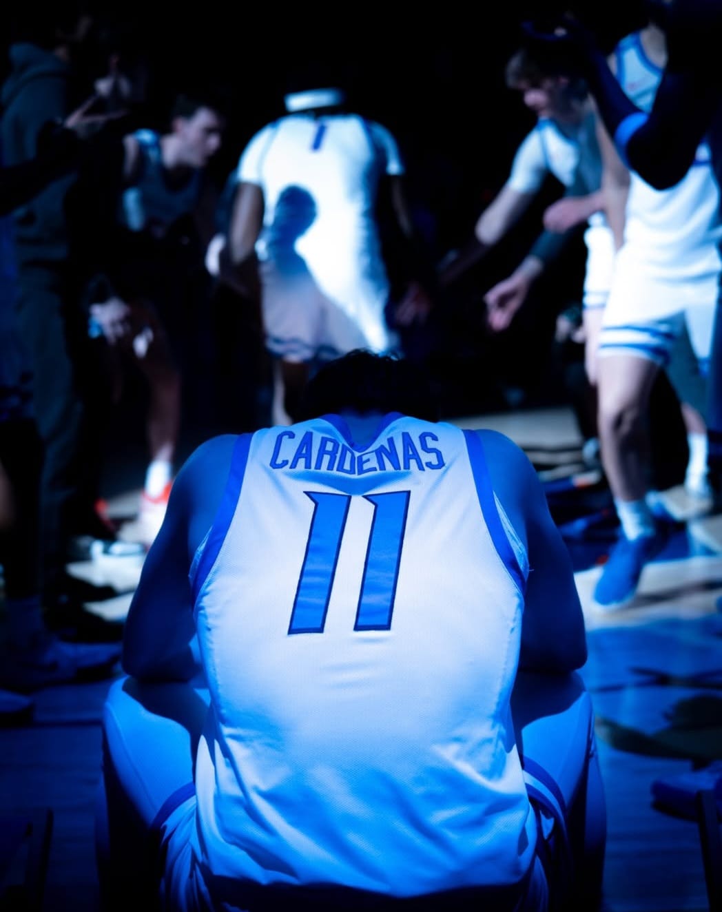 Álvaro Cárdenas, concentrado para jugar.