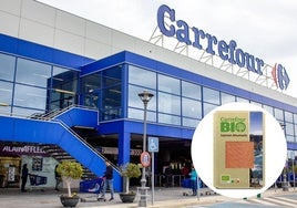 Supermercado Carrefour y producto con rebaja