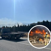 «Escuchamos una explosión; vimos las llamas y una gran columna de humo negro»