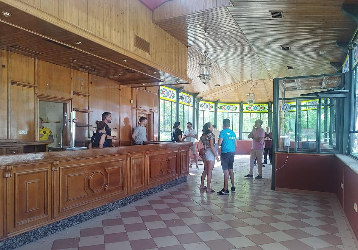 Interior del Pabellón de la Independencia, en el Paseo de las Palmeras.