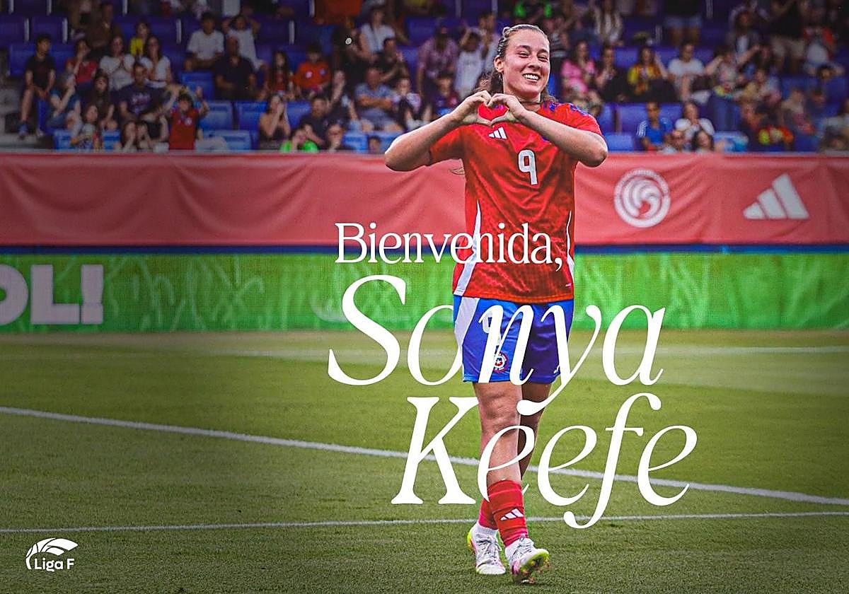 La delantera Sonya Keefe, nueva jugadora del Femenino