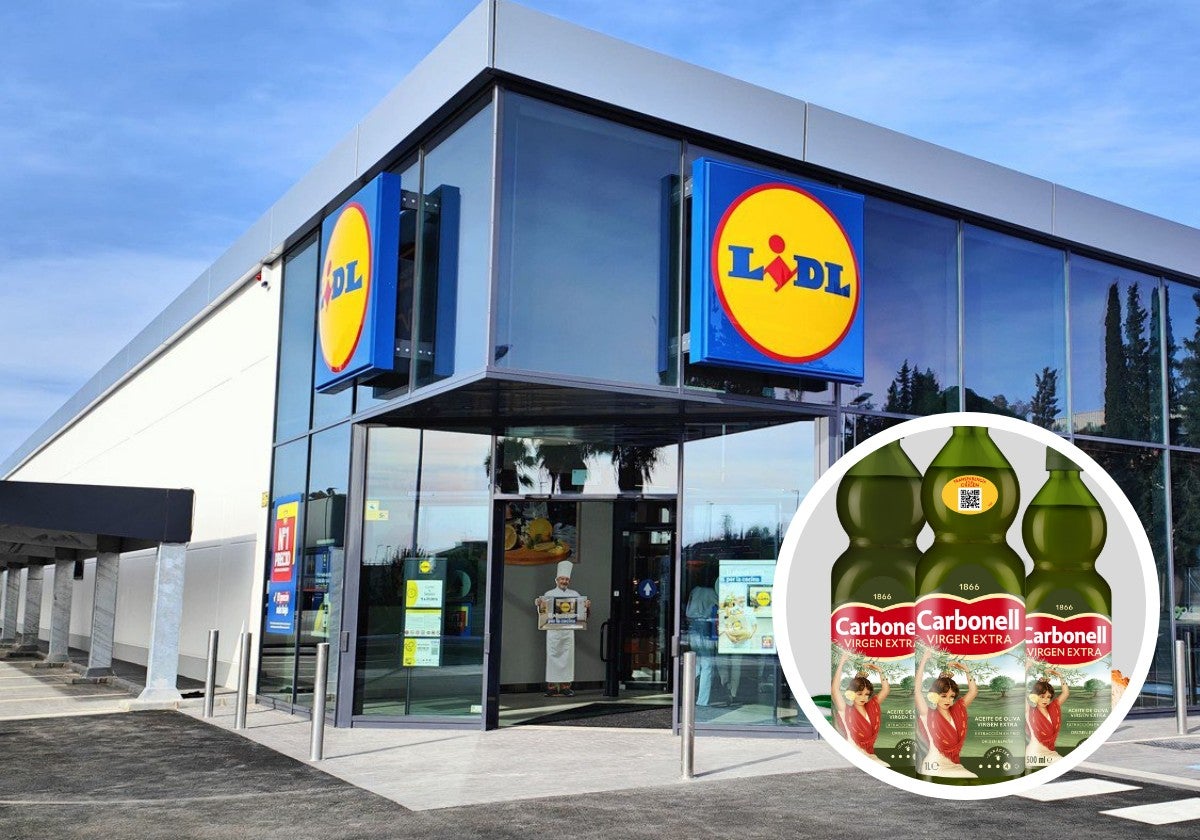 Cadena de supermercados Lidl y aceite de oliva virgen extra Carbonell