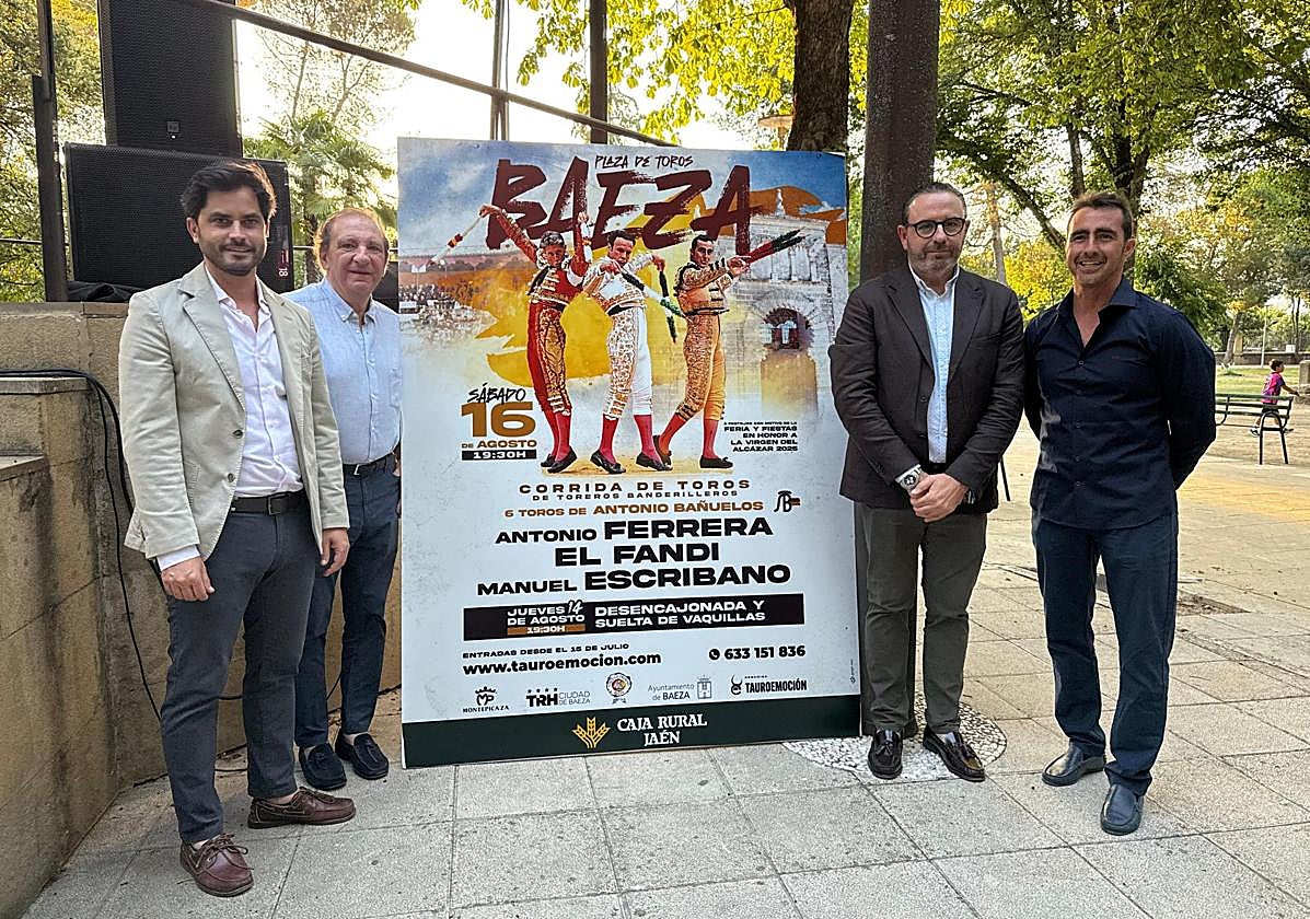 Presentación del espectáculo taurino del 16 de agosto en Baeza.