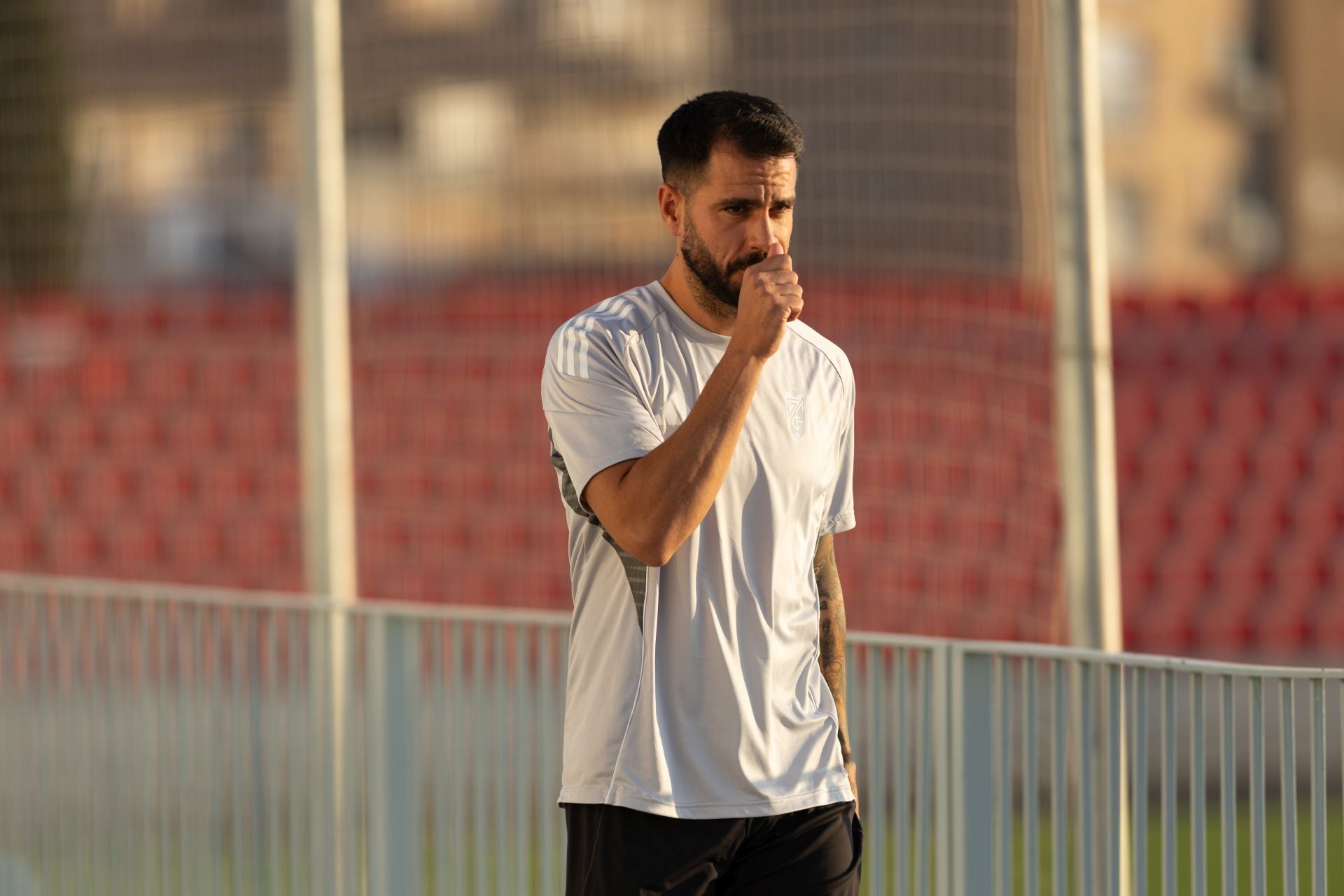 El primer entrenamiento de la pretemporada del Granada, en imágenes