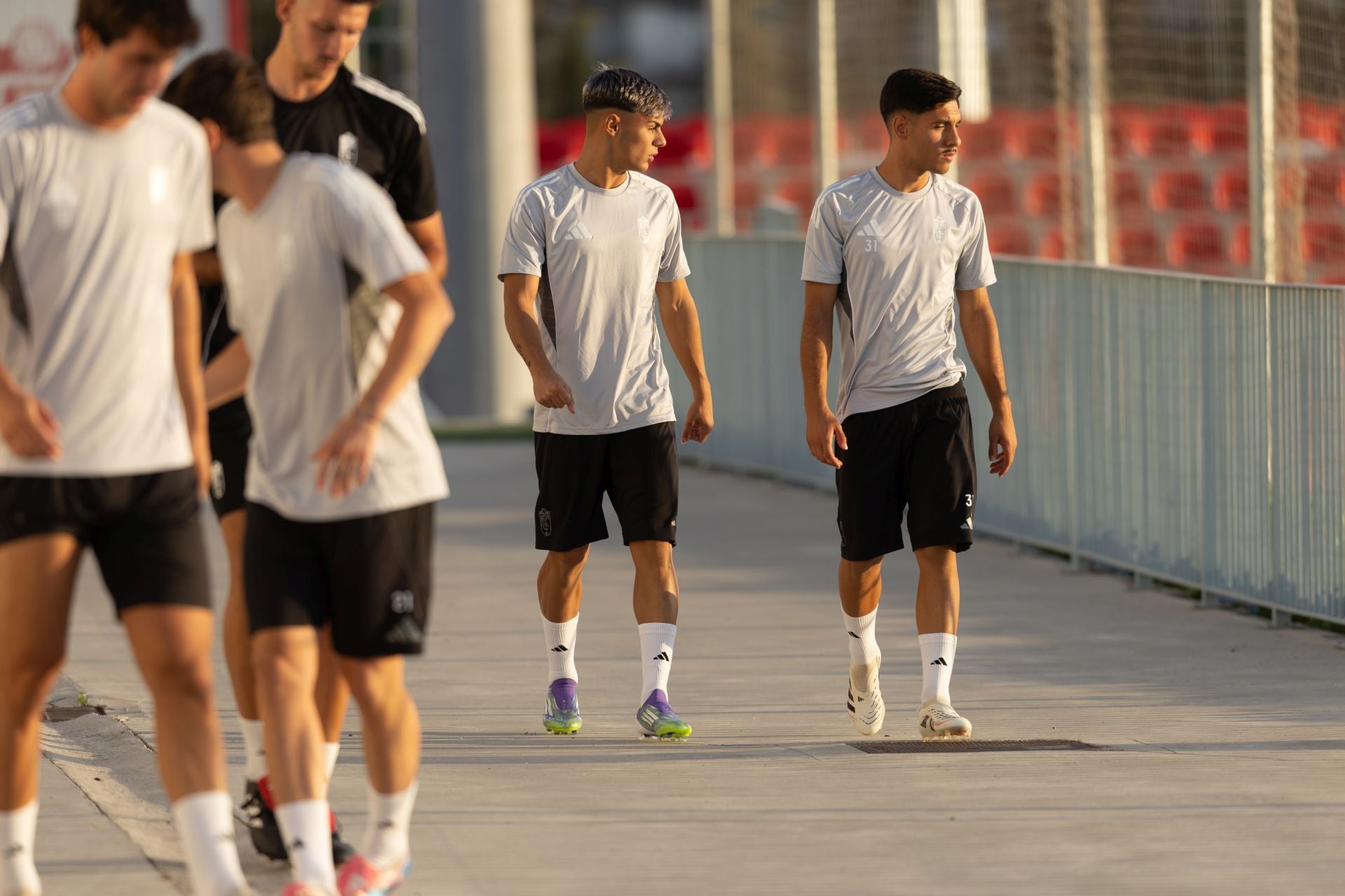 El primer entrenamiento de la pretemporada del Granada, en imágenes