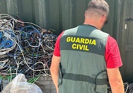 Recuperan 114 kilogramos de cobre robado en una explotación agrícola de Níjar