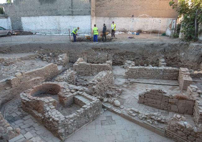 Trabajos arqueológicos en la zona de casas moriscas, en 2020.