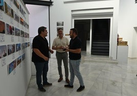 Visita del diputado de Infraestructuras Municipales y el alcalde a la Casa de la Cultura.