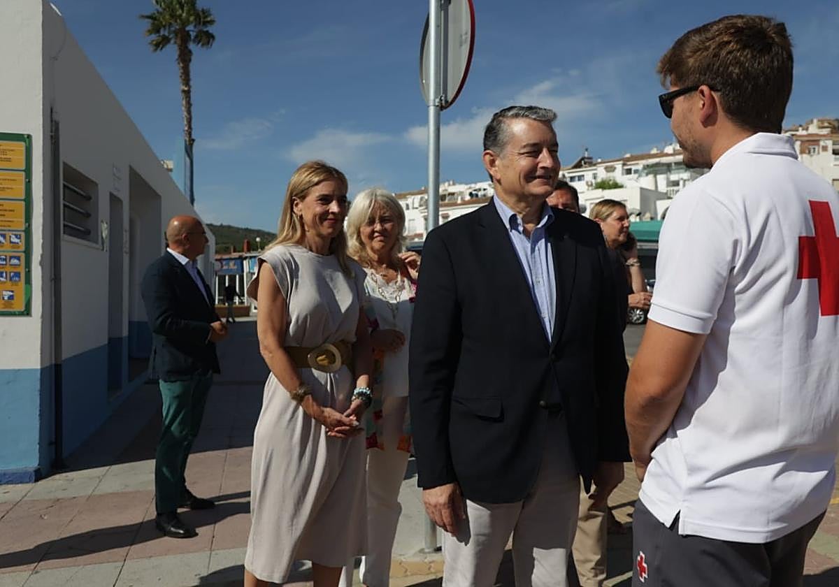 El consejero andaluz de la Presidencia, Interior, Diálogo Social y Simplificación Administrativa, Antonio Sanz, este viernes en Algeciras.