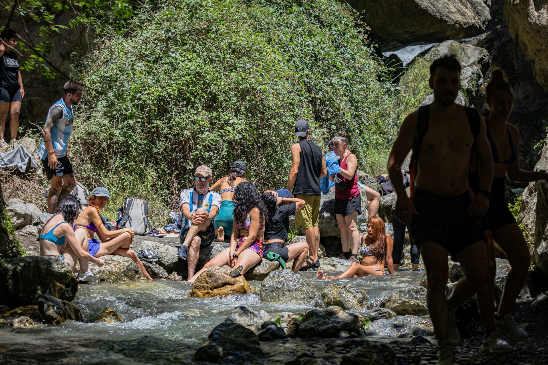 Las imágenes del &#039;atascazo&#039; en la Ruta de los Bolos