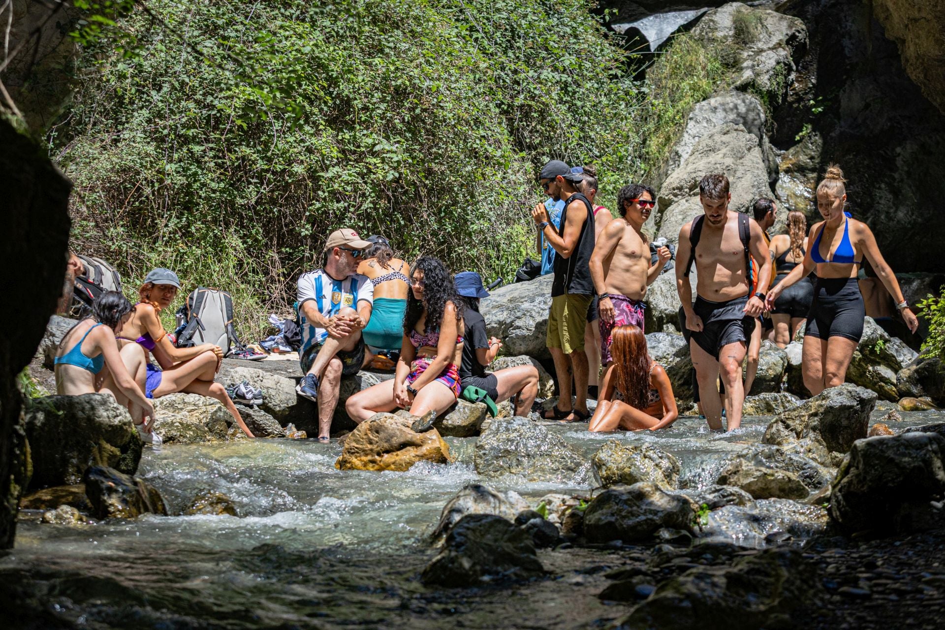 Las imágenes del &#039;atascazo&#039; en la Ruta de los Bolos