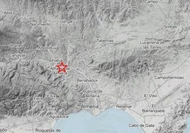 Ubicación del epicentro del terremoto, según los datos del IGN.