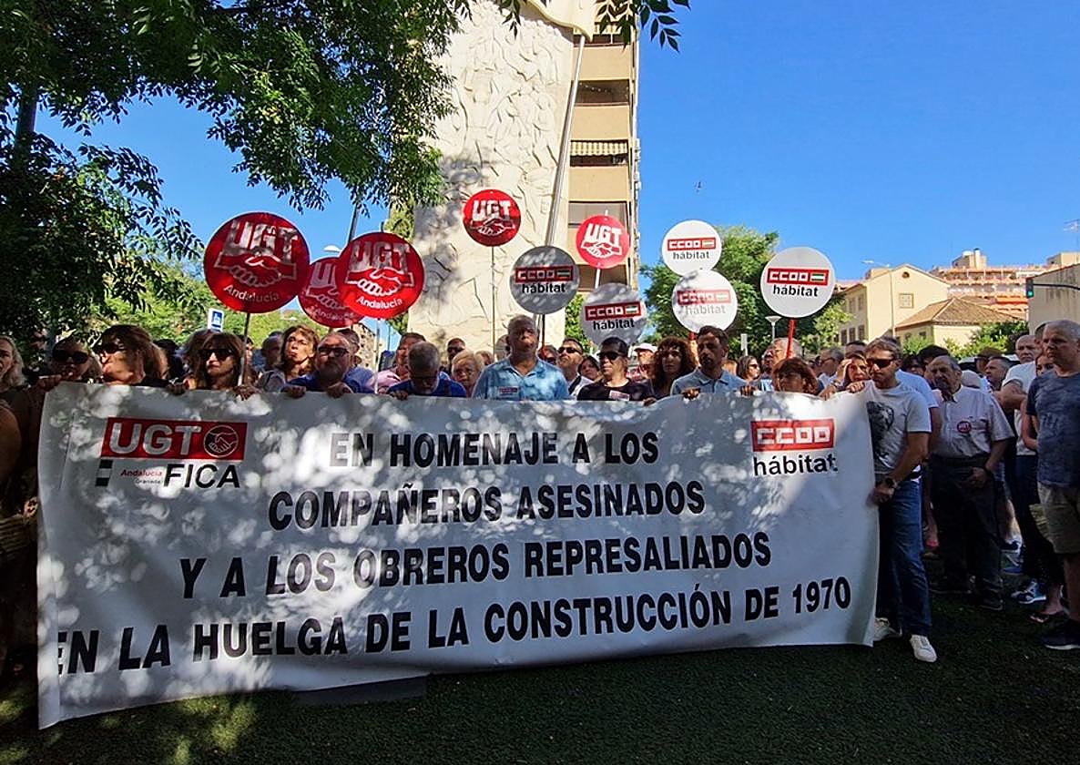 Trituto a los tres obreros asesinados en Granada en la huelga de 1970