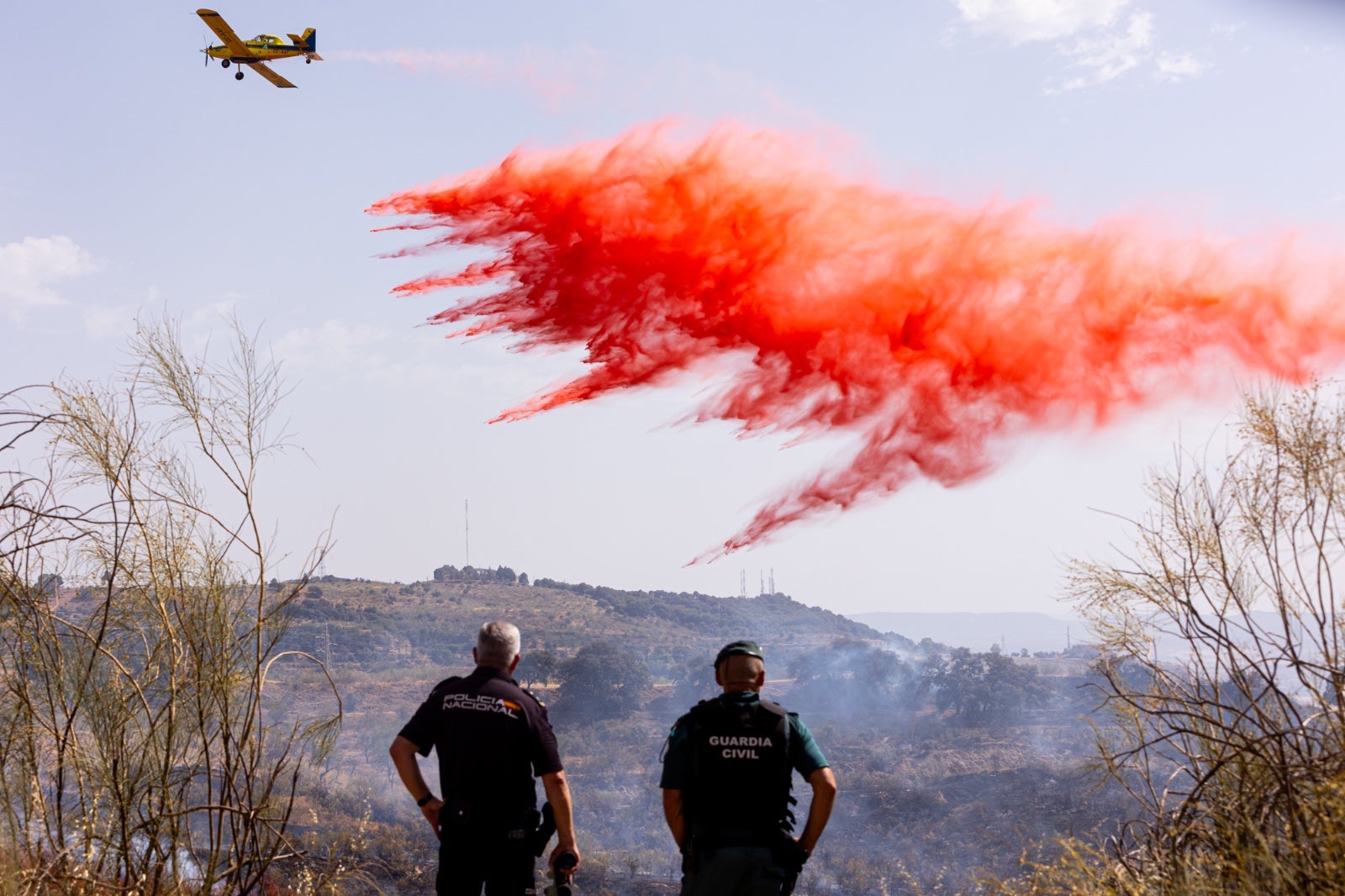 Las espectaculares imágenes del incendio declarado en Jun