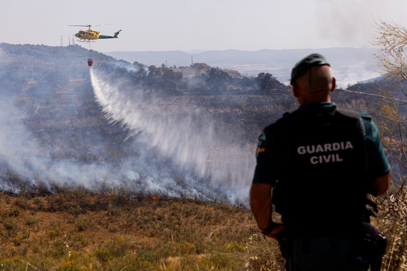 Las espectaculares imágenes del incendio declarado en Jun