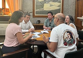 Reunión mantenida en el Ayuntamiento de Jaén.