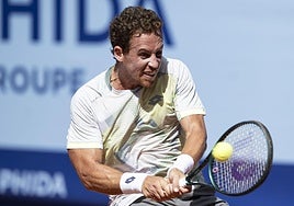 Roberto Carballés, en el torneo de Gstaad.