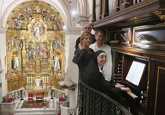 Berlanga, Ferro, Fernández Manzano y Montoro, en la Abadía.
