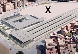 Área junto a la nueva estación en la que la organización vecina reclama zonas verdes.