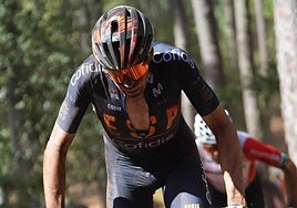 David Valero, en plena competición.