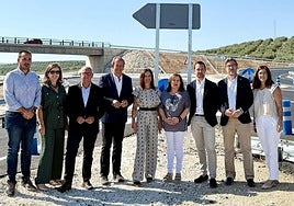 Visita de Rocío Díaz a un tramo de las obras.