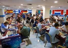 Una de las salas de competición del Open Internacional 2025 en la capital.