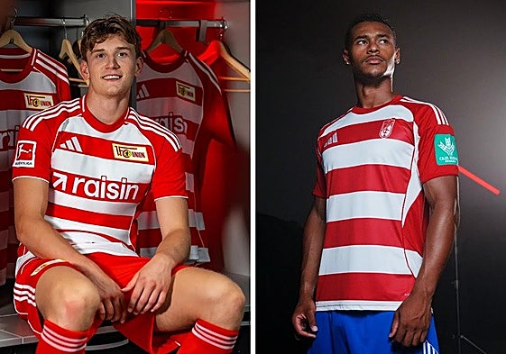 Camisetas del Union Berlín y Granada para el curso 25/26.