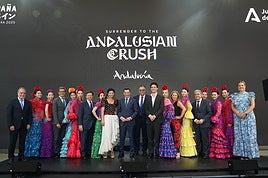 uanma Moreno ha presidido este viernes el acto institucional del Día de Andalucía en el Pabellón de España de la Expo Universal de Osaka 2025.