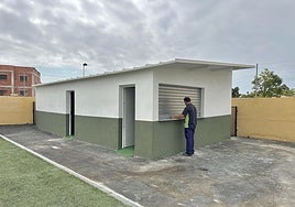 Nuevas instalaciones en el campo de fútbol.