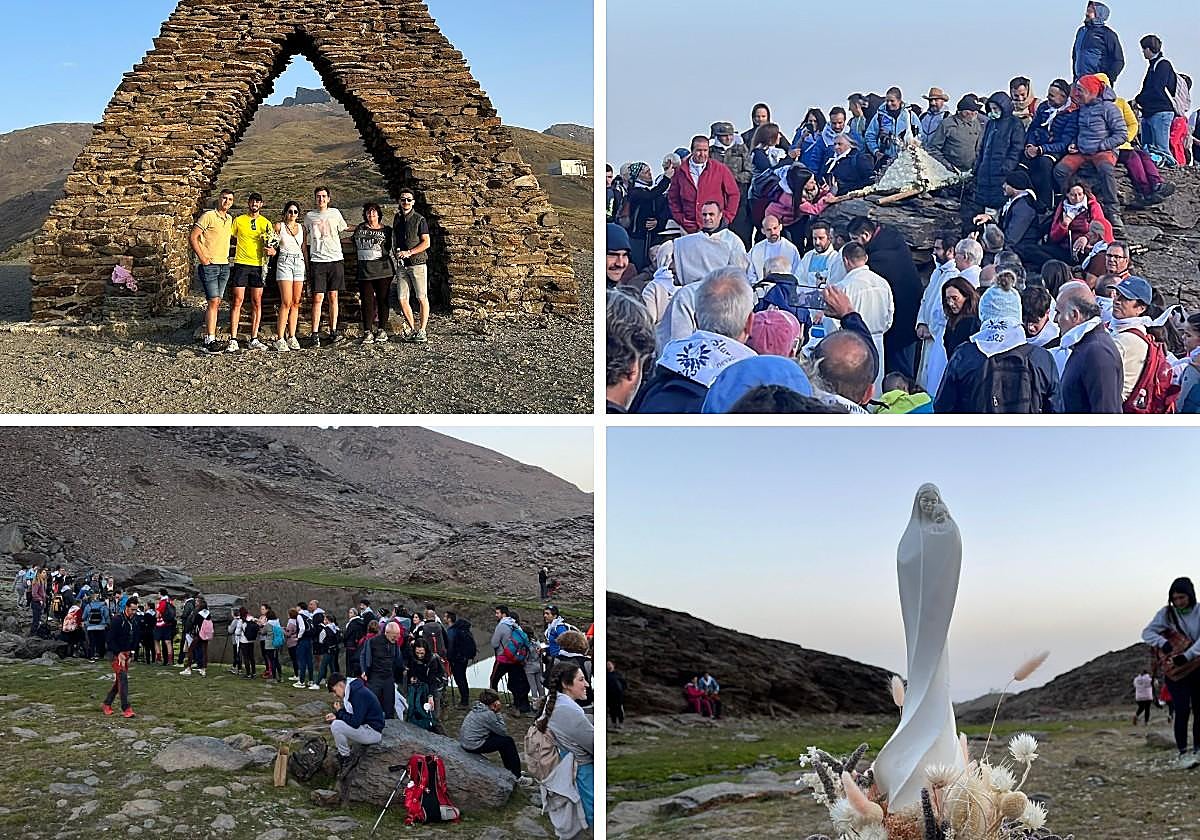 Las bellas imágenes de la romería más alta de España