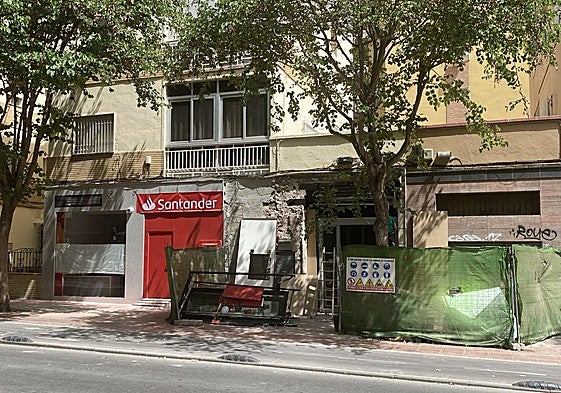 La oficina del Banco de Santander de la calle Hermanos Pinzón.