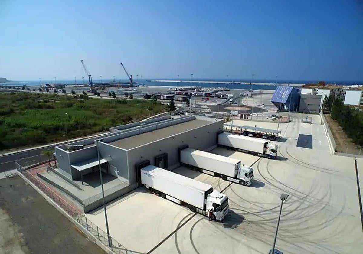 Vista aérea del PCF del Puerto de Motril