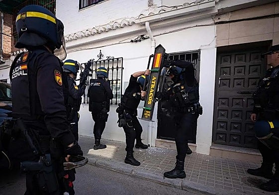 Dispositivo de la Policía Nacional en una imagen de archivo.
