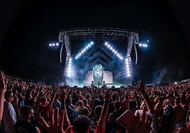 Un momento del concierto de este viernes.