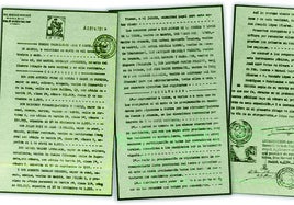 El acta notarial que otorga plenos poderes a Ruiz Alonso.