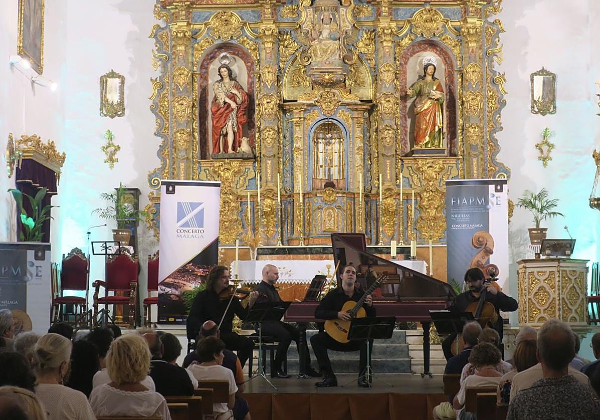 Un momento del recital del sábado en Nigüelas.